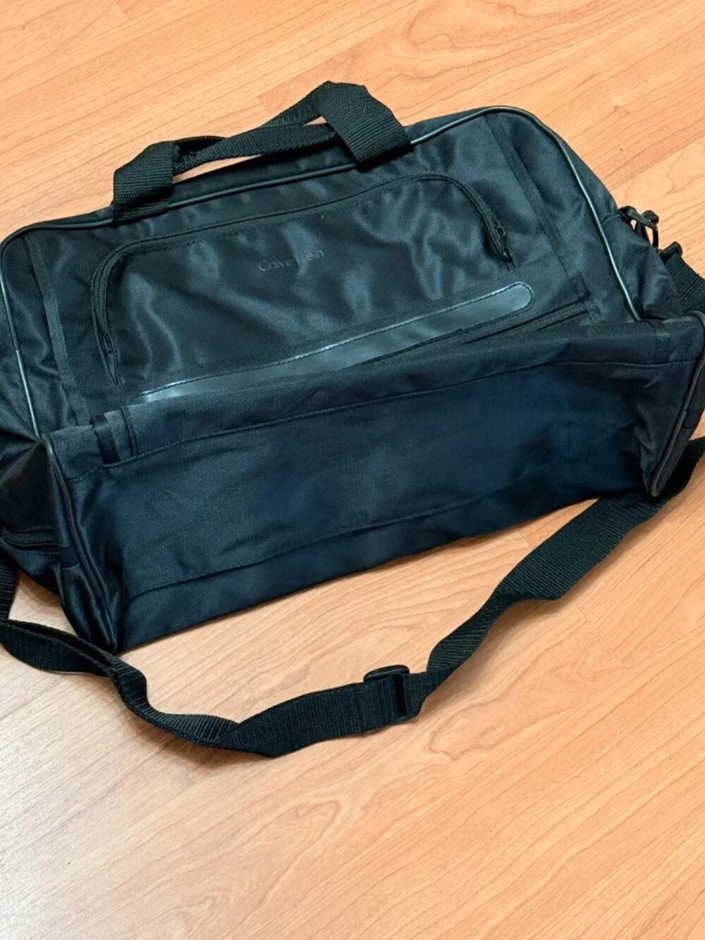 Calvin Klein Signature Logo Weekender Travel Bag - Black